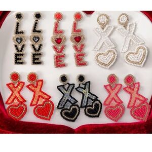 Colorful Beaded Earrings XO & LOVE